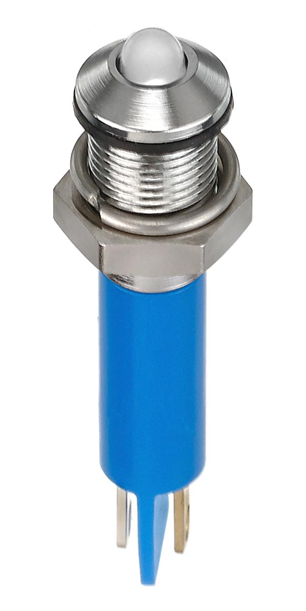 Q6P1CXXW02E LED PANEL INDICATOR, WHITE, 6MM, 3.8V APEM