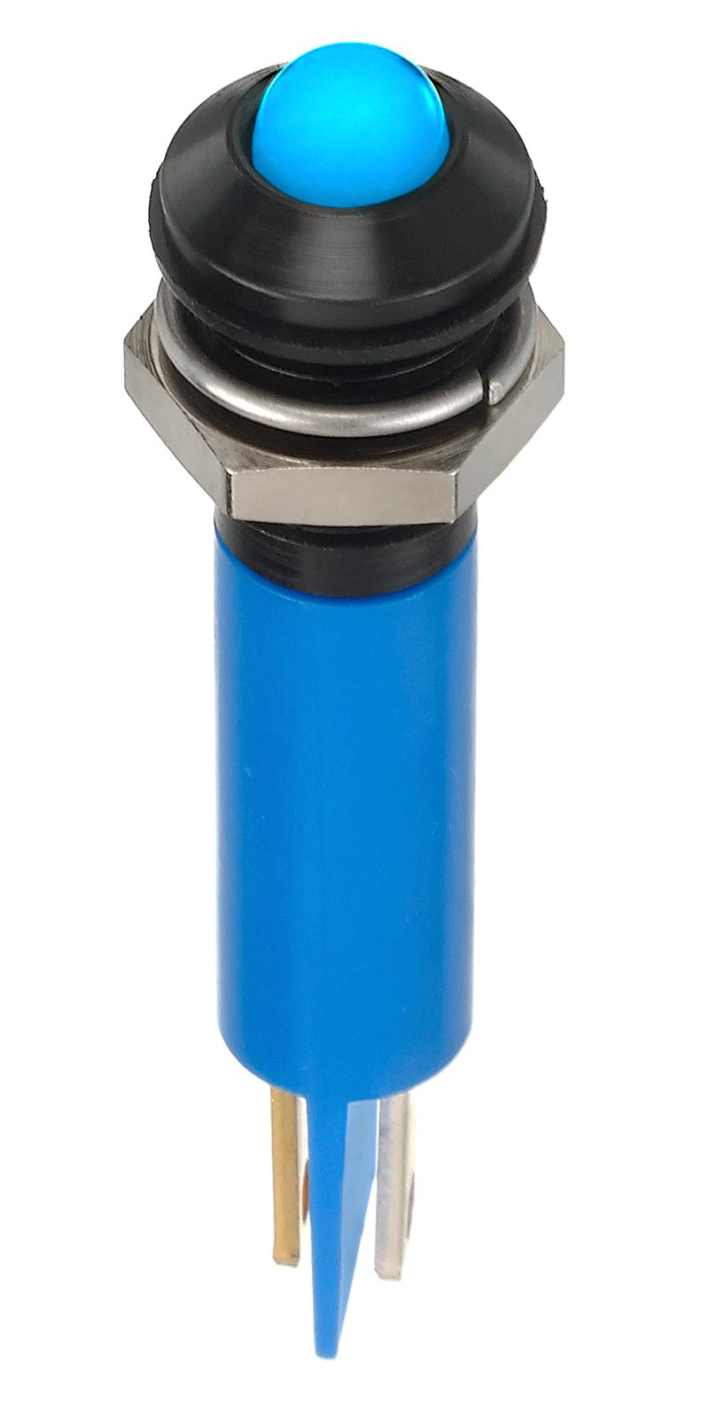 Q8P1BXXB02E LED PANEL INDICATOR, BLUE, 8MM, 3.3V APEM