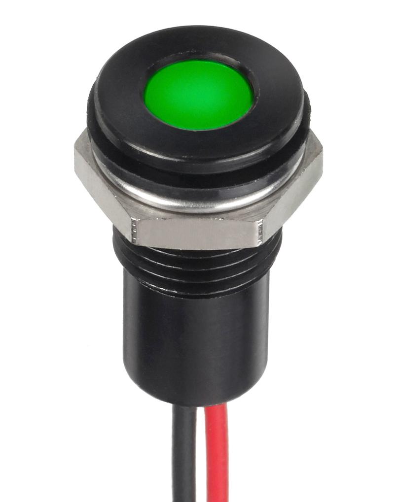 Q6F5BYYRG12E LED PANEL INDICATOR, 6MM, RED/GREEN APEM