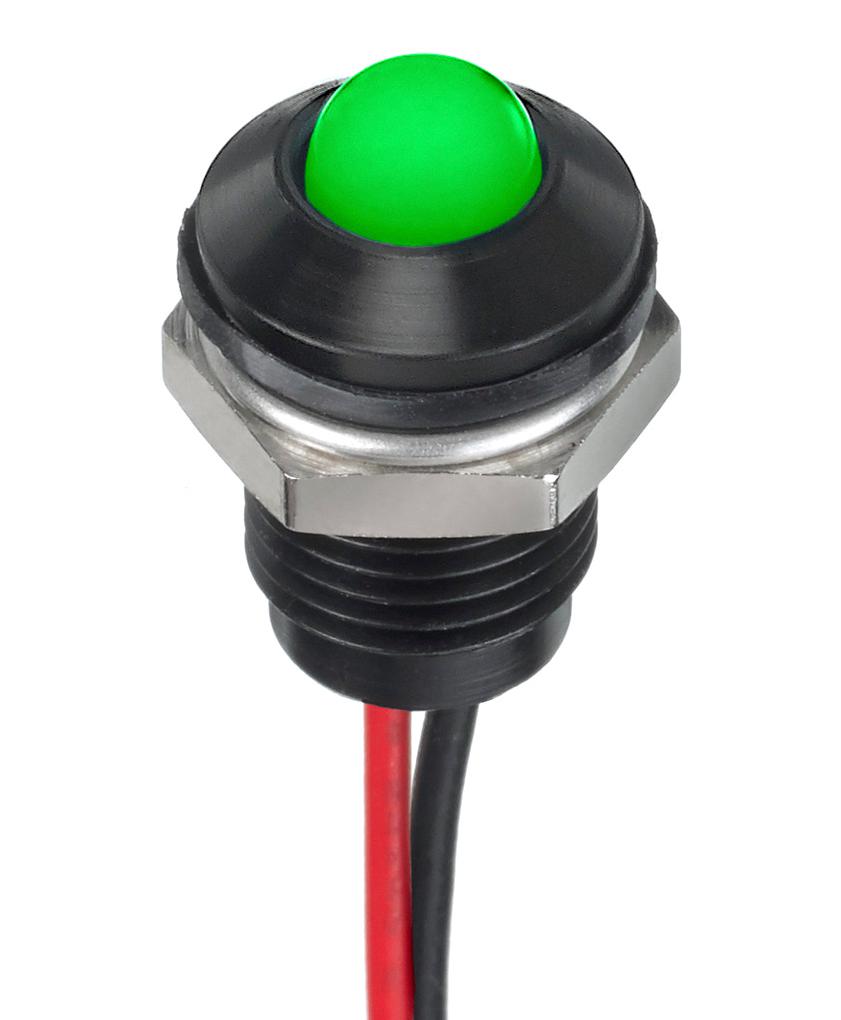 Q6P5BYYRG02E LED PANEL INDICATOR, 6MM, RED/GREEN APEM