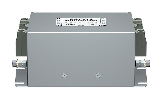 B84143A0020R107 POWER LINE FILTER, 3 PHASE, 20A, TB EPCOS