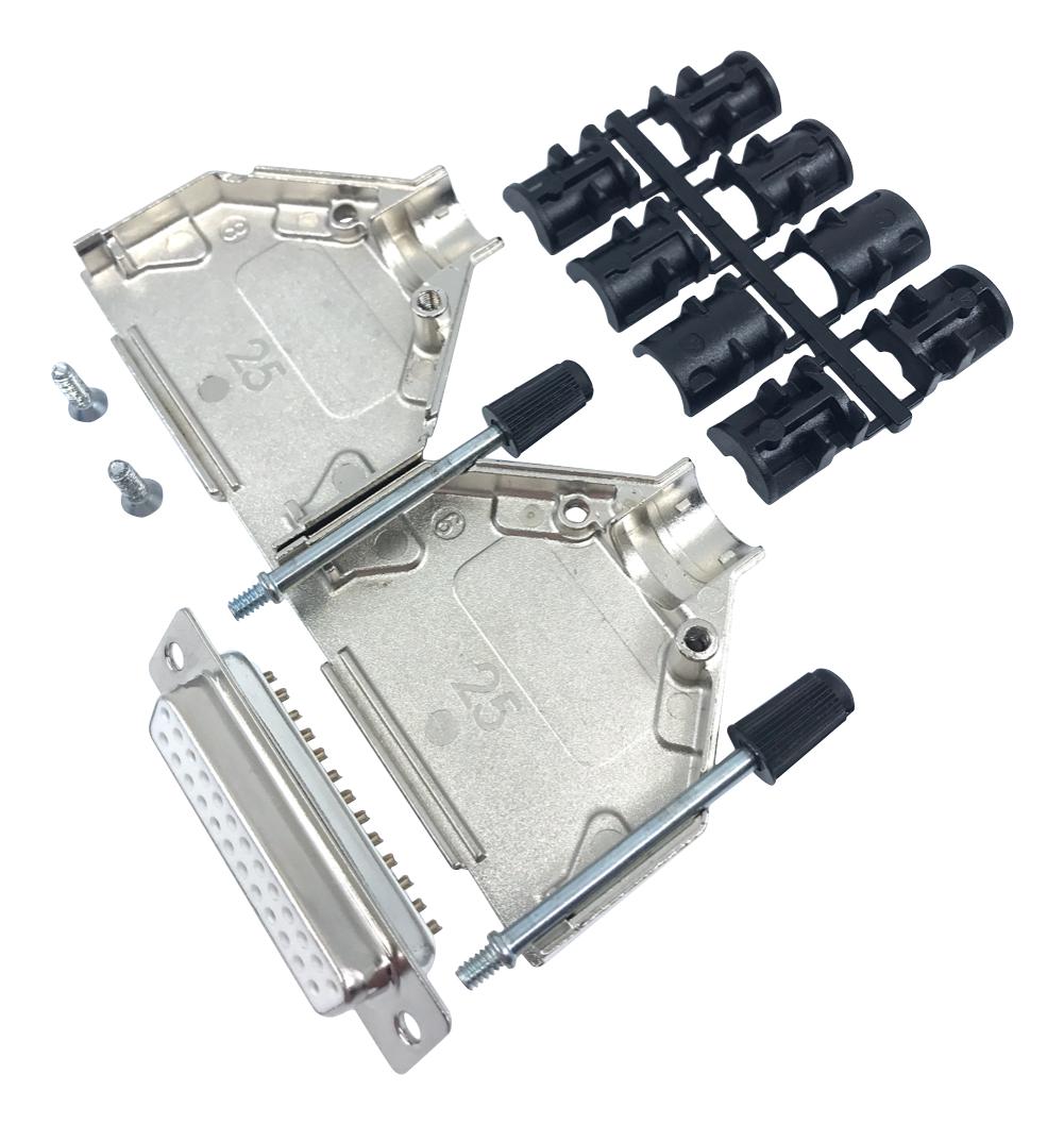 MP002028 D SUB CONN KIT, RCPT, 25POS, SOLDER CUP MULTICOMP PRO