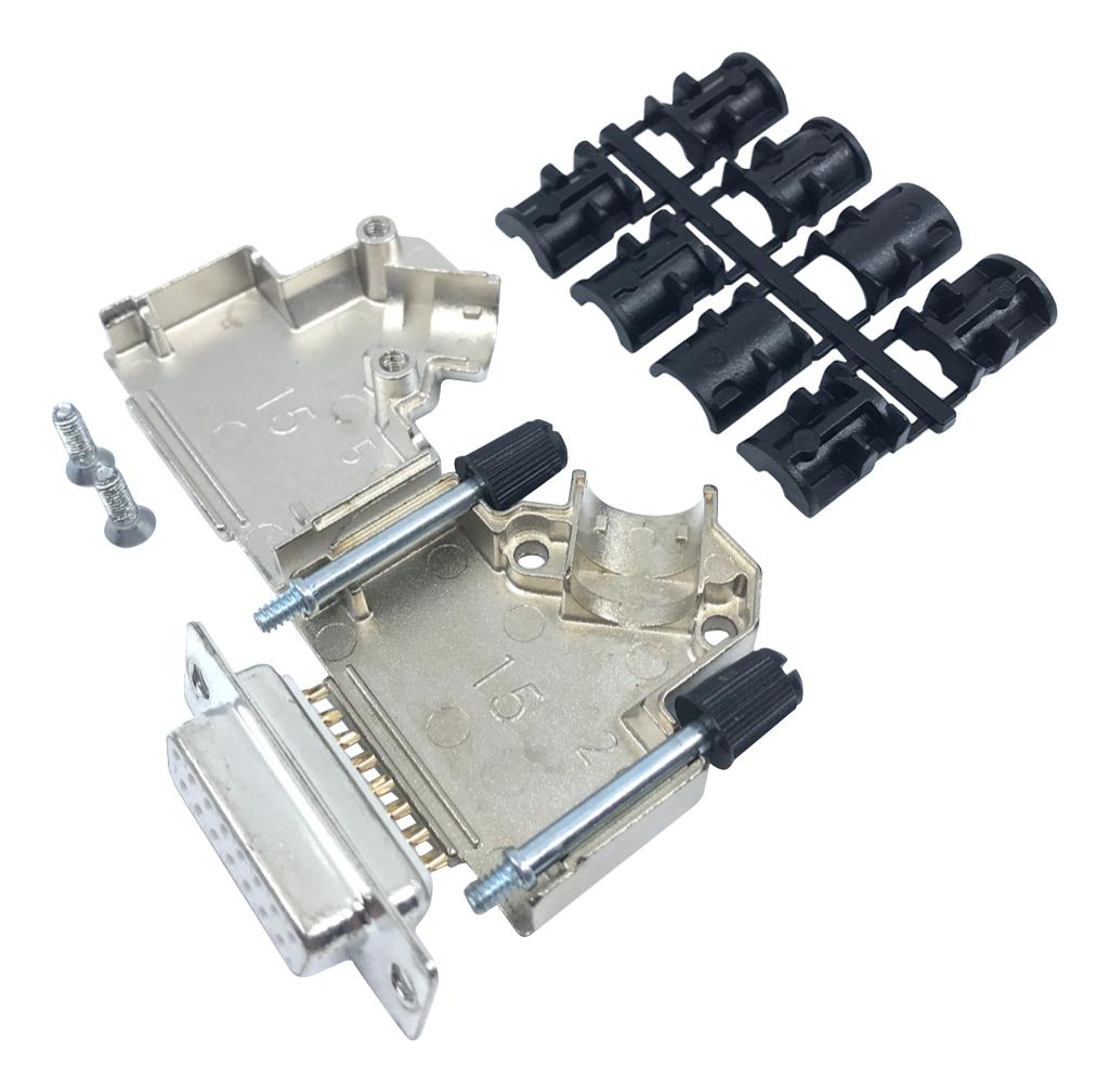 MP002034 D SUB CONN KIT, RCPT, 15POS, SOLDER CUP MULTICOMP PRO