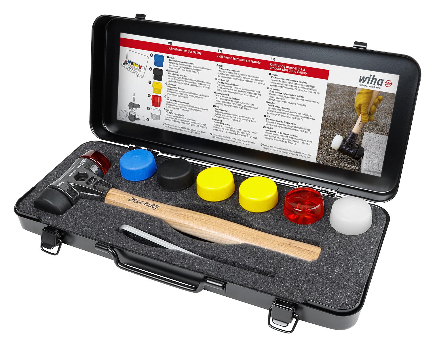 44008 SAFETY SOFT-FACED HAMMER SET, 8PC WIHA