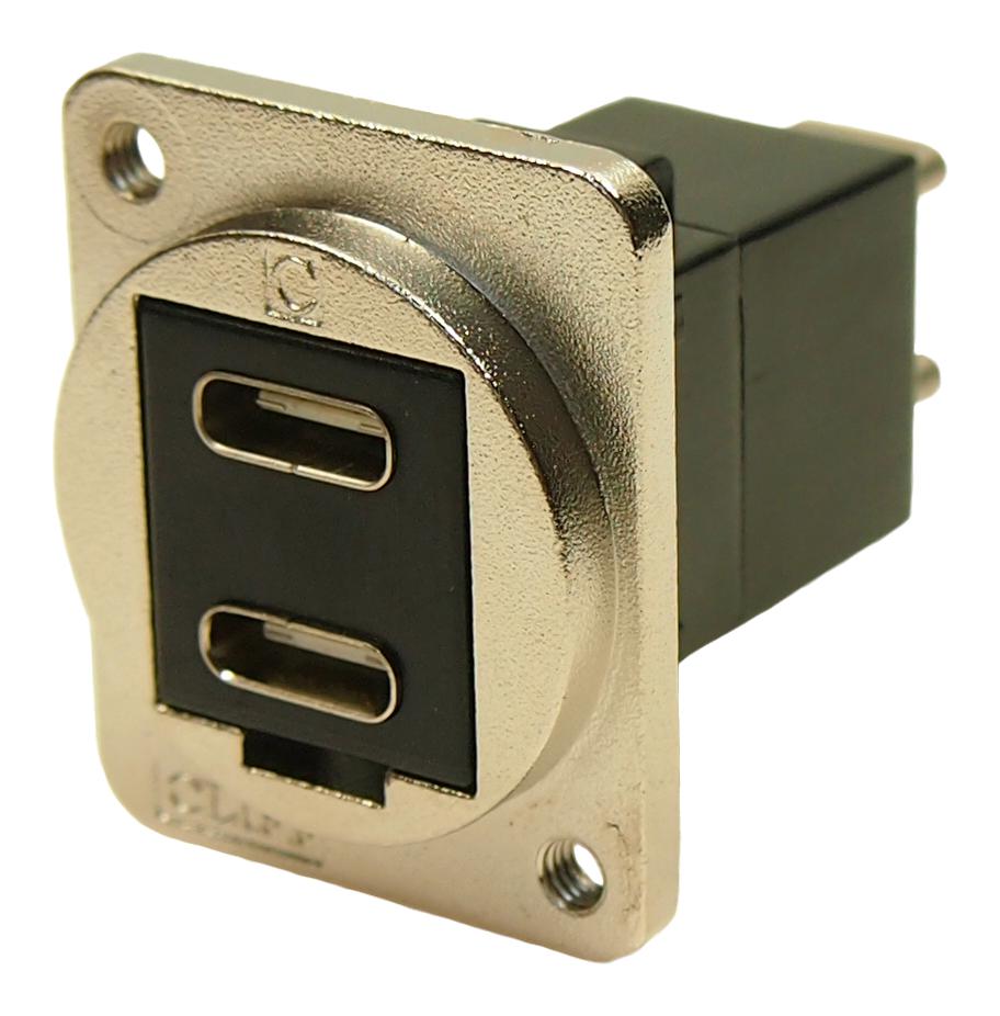 CP30212M3 DUAL USB ADAPTER, TYPE C RCPT-PLUG CLIFF ELECTRONIC COMPONENTS