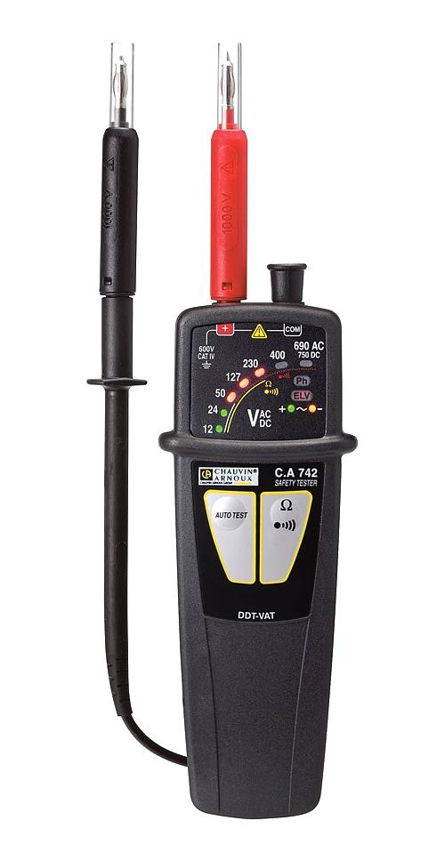 P01191742D TWO-POLE VOLTAGE ABSENCE TESTER, 12-690V CHAUVIN ARNOUX