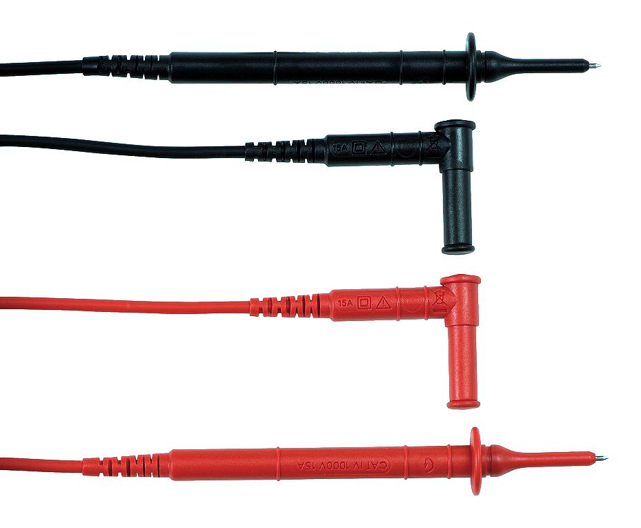 P01295456Z TEST LEAD, TIP PROBE-4MM R/A PLUG, 2PC CHAUVIN ARNOUX