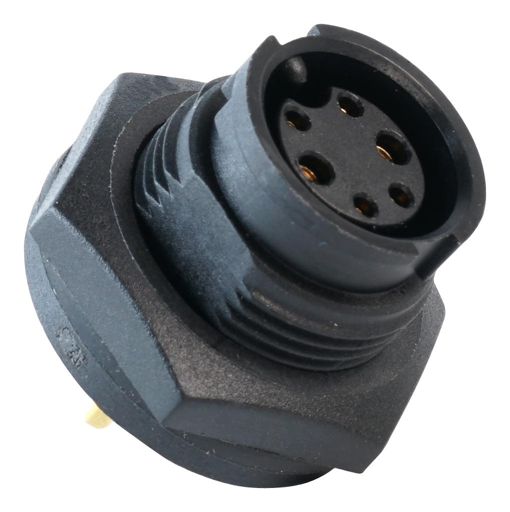MP002500 CIRCULAR CONNECTOR, 6POS, RCPT, SOLDER MULTICOMP PRO