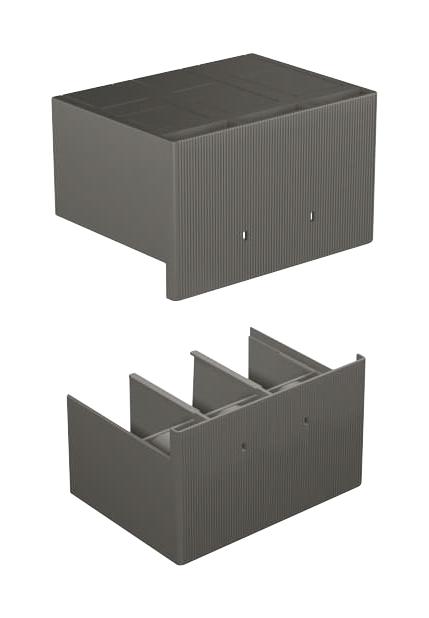 1SDA054960R1 HTC T5 3P TERMINAL COVERS HIGH 2PCS ABB