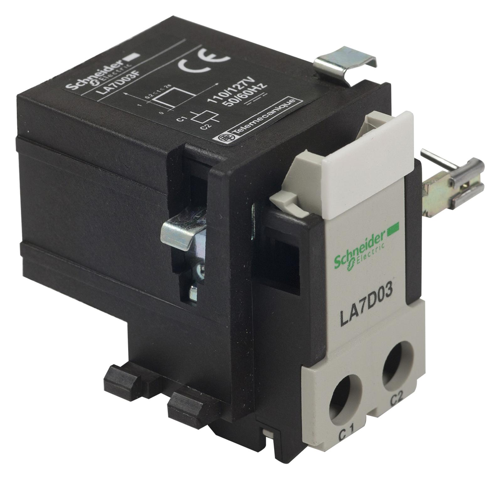 LA7D03F THERMAL OVERLOAD RELAY, 110VAC/VDC SCHNEIDER ELECTRIC