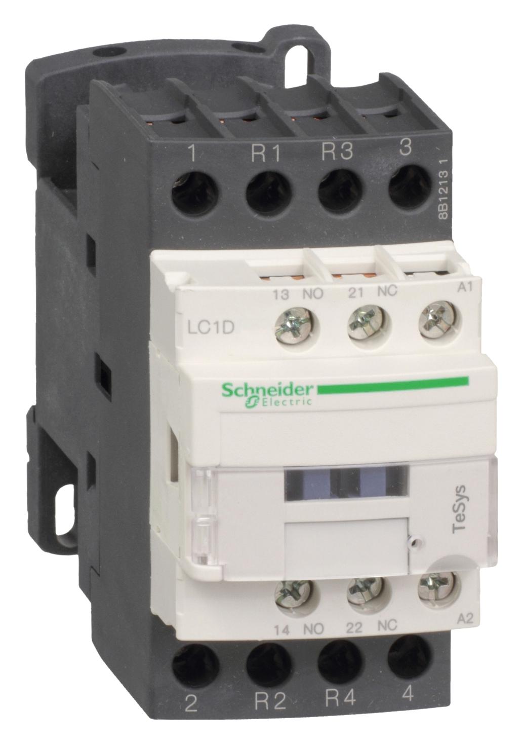 LC1D098BD CONTACTOR, DPST-NO/NC, 24VDC, DIN RAIL SCHNEIDER ELECTRIC