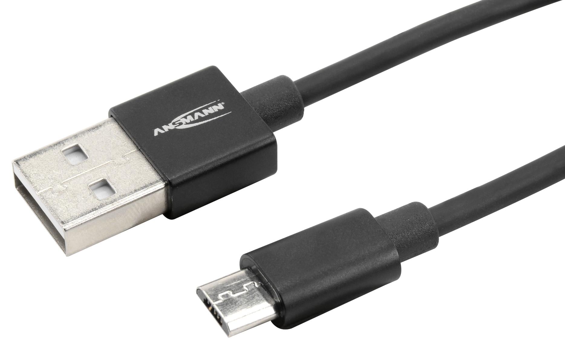 1700-0076 USB CABLE, A PLUG-MICRO B PLUG, 1.2M ANSMANN