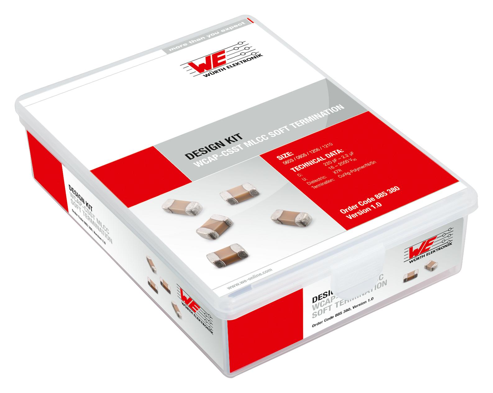 885380 MULTILAYER CERAMIC CAPACITOR DESIGN KIT WURTH ELEKTRONIK