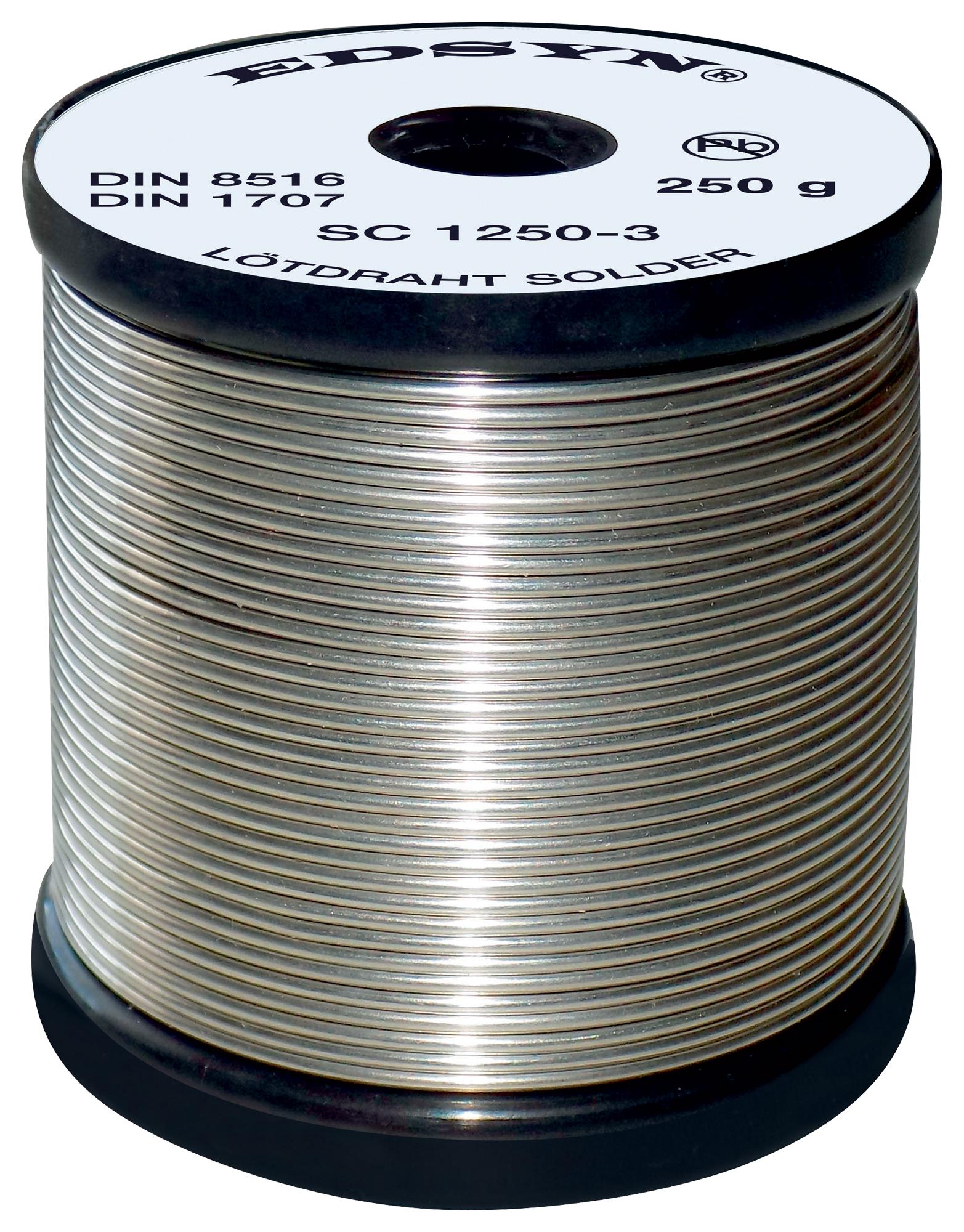 SC 1250-3 SOLDER WIRE, SN/CU, 1MM, 250G EDSYN
