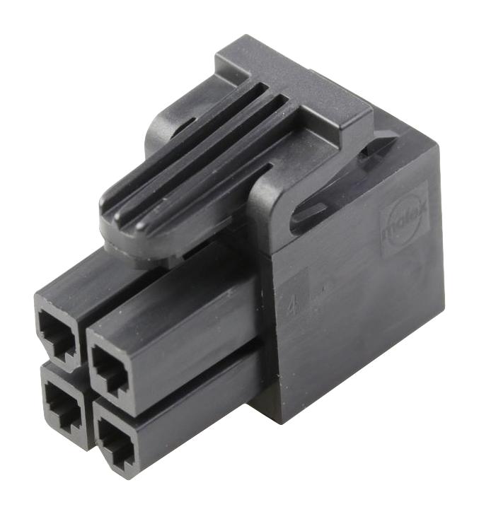 172708-1004 RECEPTACLE HOUSING, 4POS, 4.2MM, BLACK MOLEX