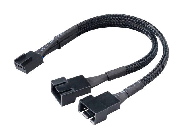 AK-CBFA04-15 LEAD, PWM FAN SPLITTER,2 WAY,BRAIDED AKASA