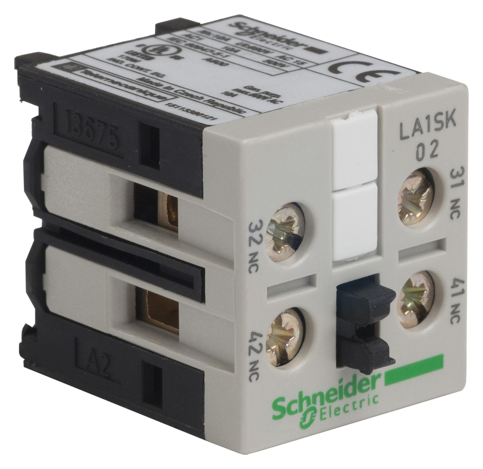 LA1SK02 CONTACT BLOCK 2 N/C AUX SCHNEIDER ELECTRIC