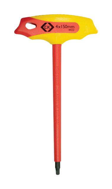 T4422 SET INSULATED T HANDLE HEX KEY SET, 5PC CK TOOLS