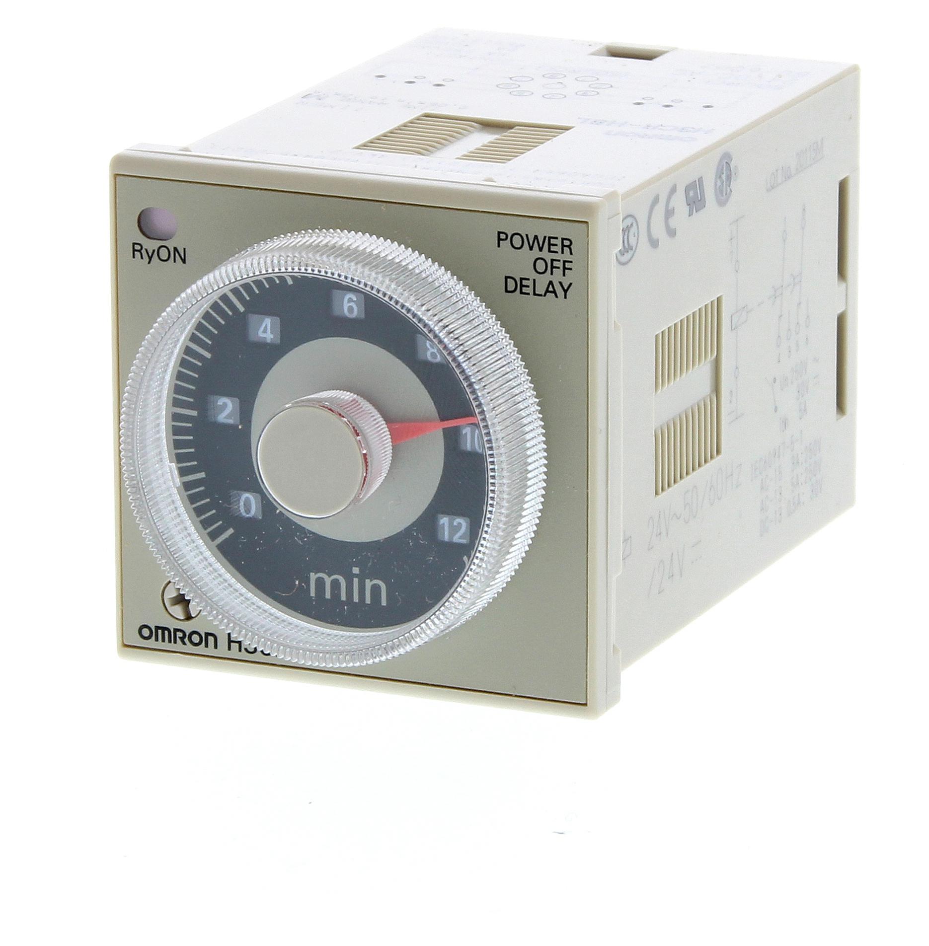 H3CR-AP AC24-48/DC12-48 ANALOG TIMER, 4 RANGE, 0.05 S, 300 H OMRON