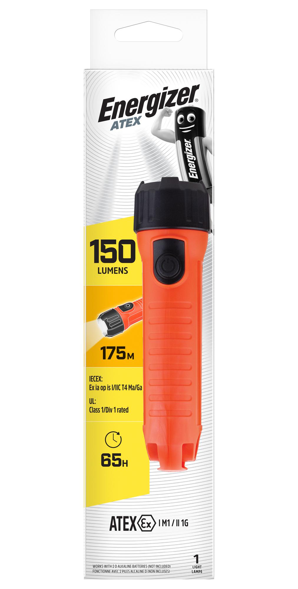 E300278100 WORKLIGHT, 150LM, 175M, LED, 2 X D BATT ENERGIZER