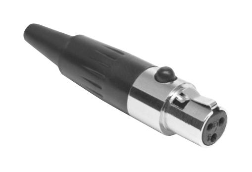 AG5F XLR CONN, RCPT, 5POS, CABLE AMPHENOL