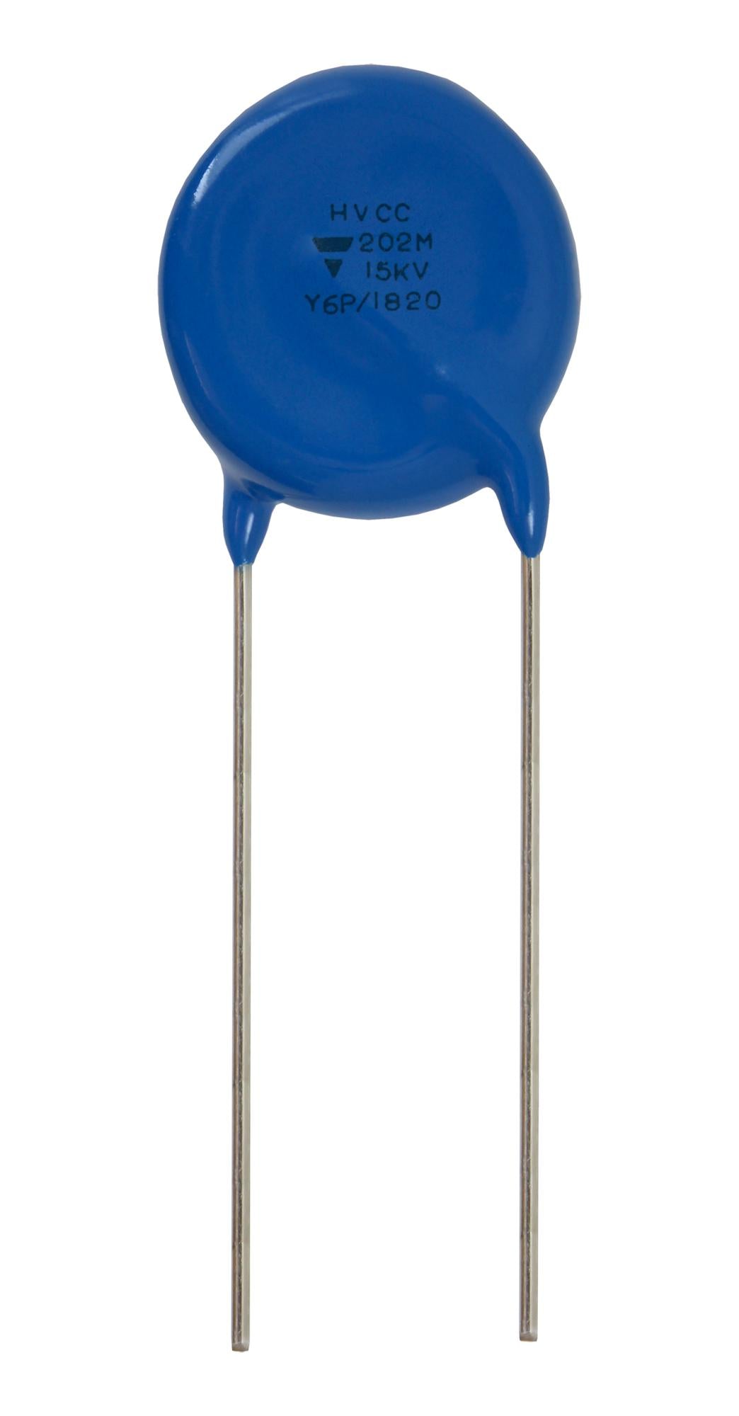 HVCC203Y6P101MEAX CERAMIC DISC CAPACITOR, 100PF, 20KV, RAD VISHAY