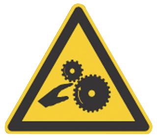 250298FR. SIGN, WARNING, MOVING MACHINERY, PK7 BRADY