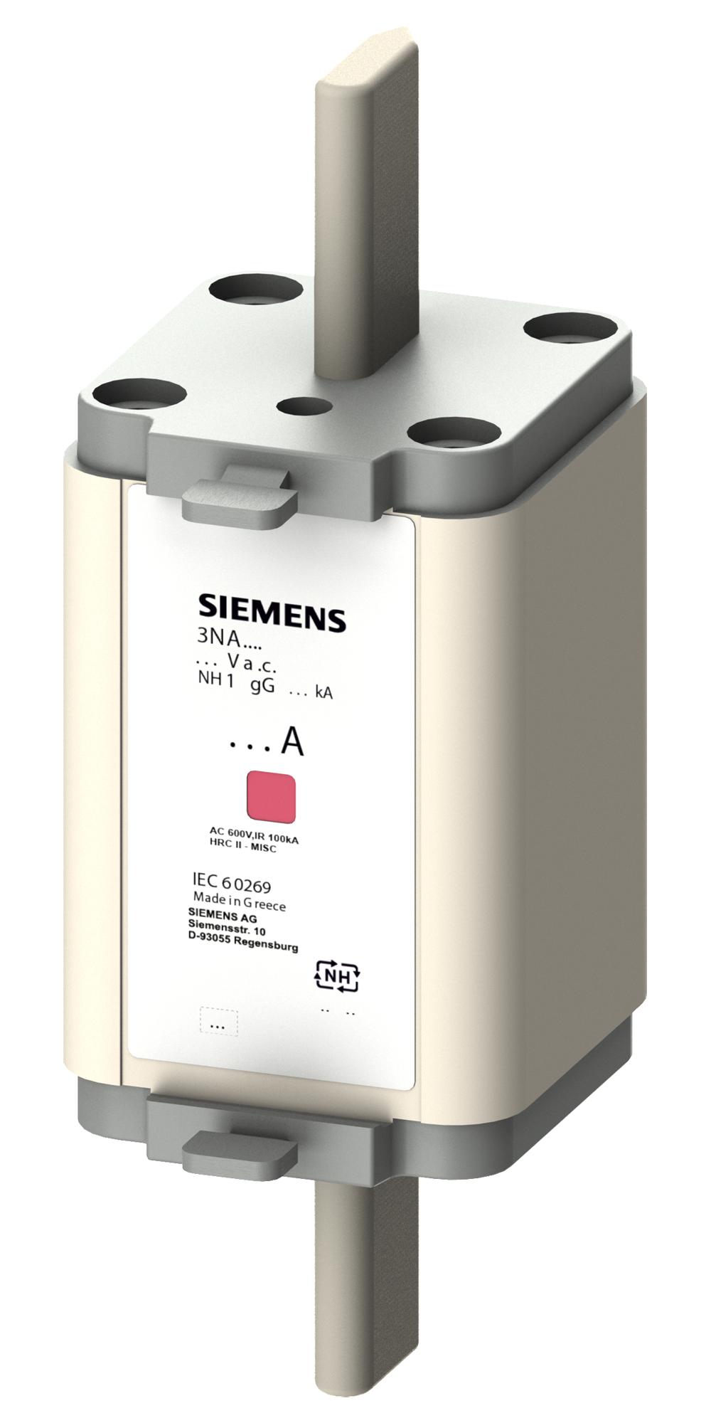 3NA6132-6 HRC FUSE, 125A, 690VAC, 440VDC, BLADE SIEMENS