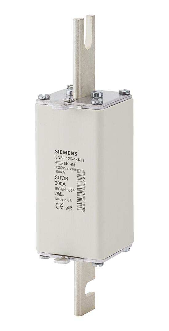 3NB1128-4KK11 HRC FUSE, 250A, 1.25KVDC, BLADE TAG SIEMENS
