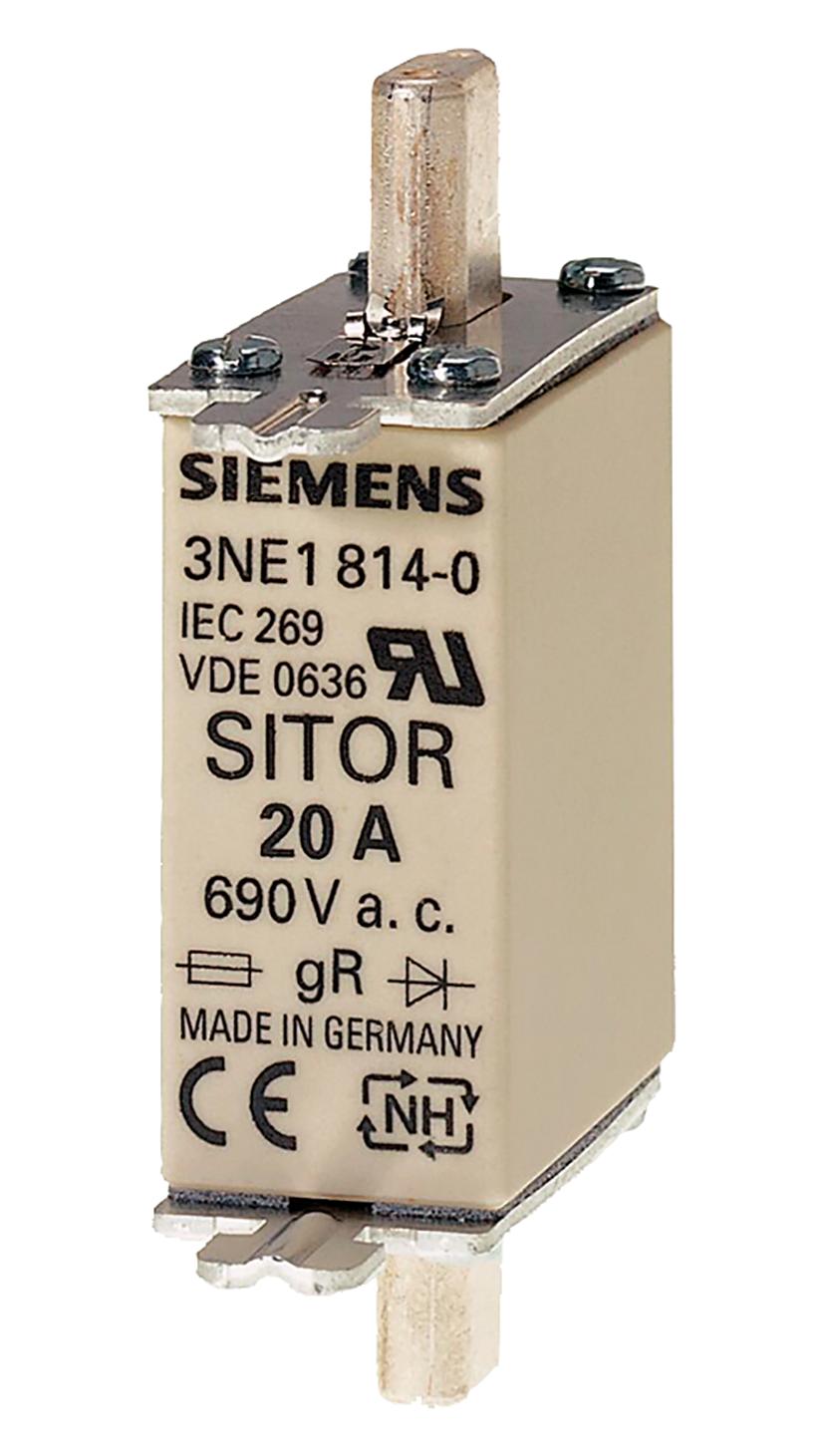 3NE1815-0 HRC FUSE, 25A, 690VAC, 250VDC, BLADE SIEMENS