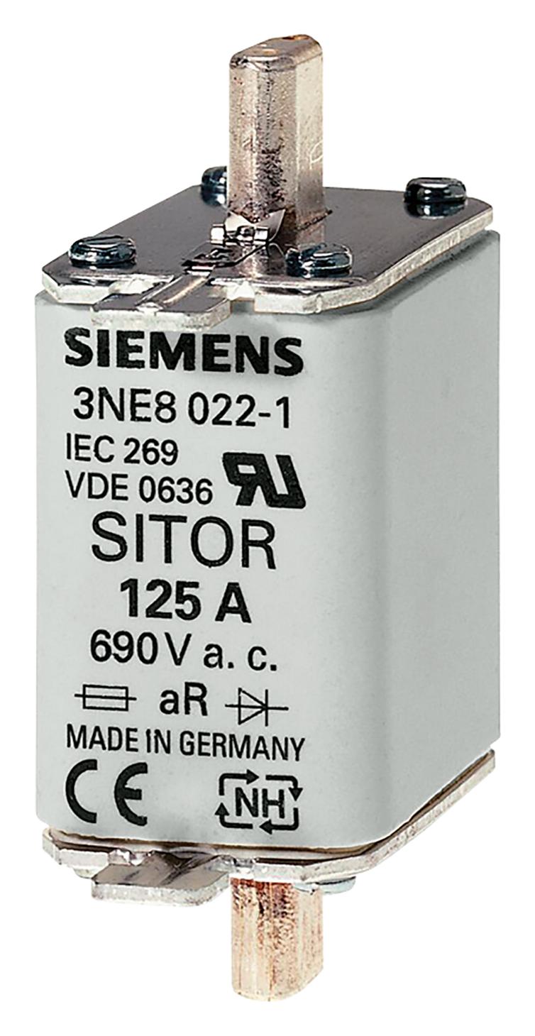 3NE8015-1 HRC FUSE, 25A, 690VAC, 440VDC, BLADE SIEMENS