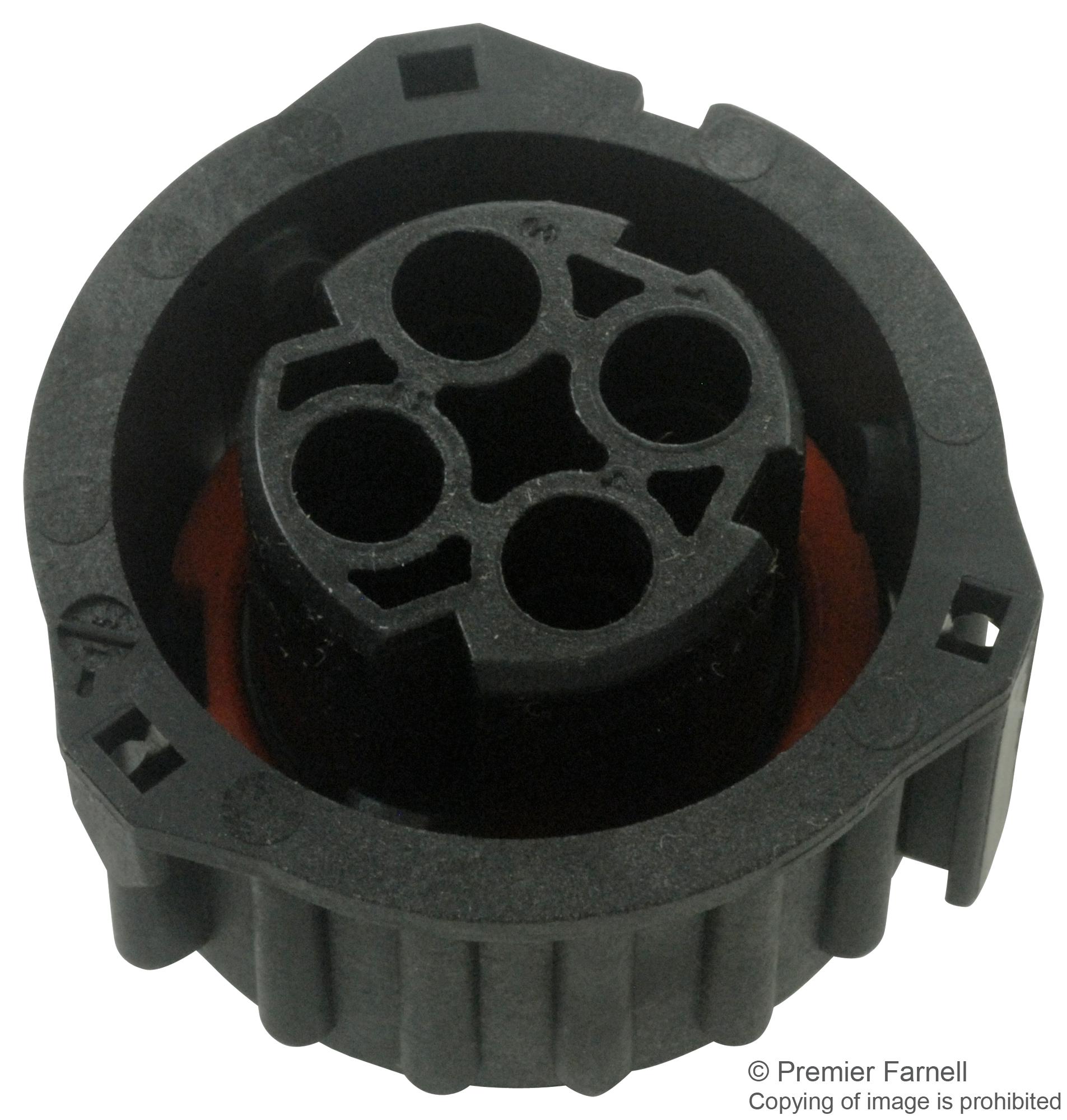 1-967325-1 CIRCULAR, RECEPTACLE, 4 WAY, PANEL AMP - TE CONNECTIVITY