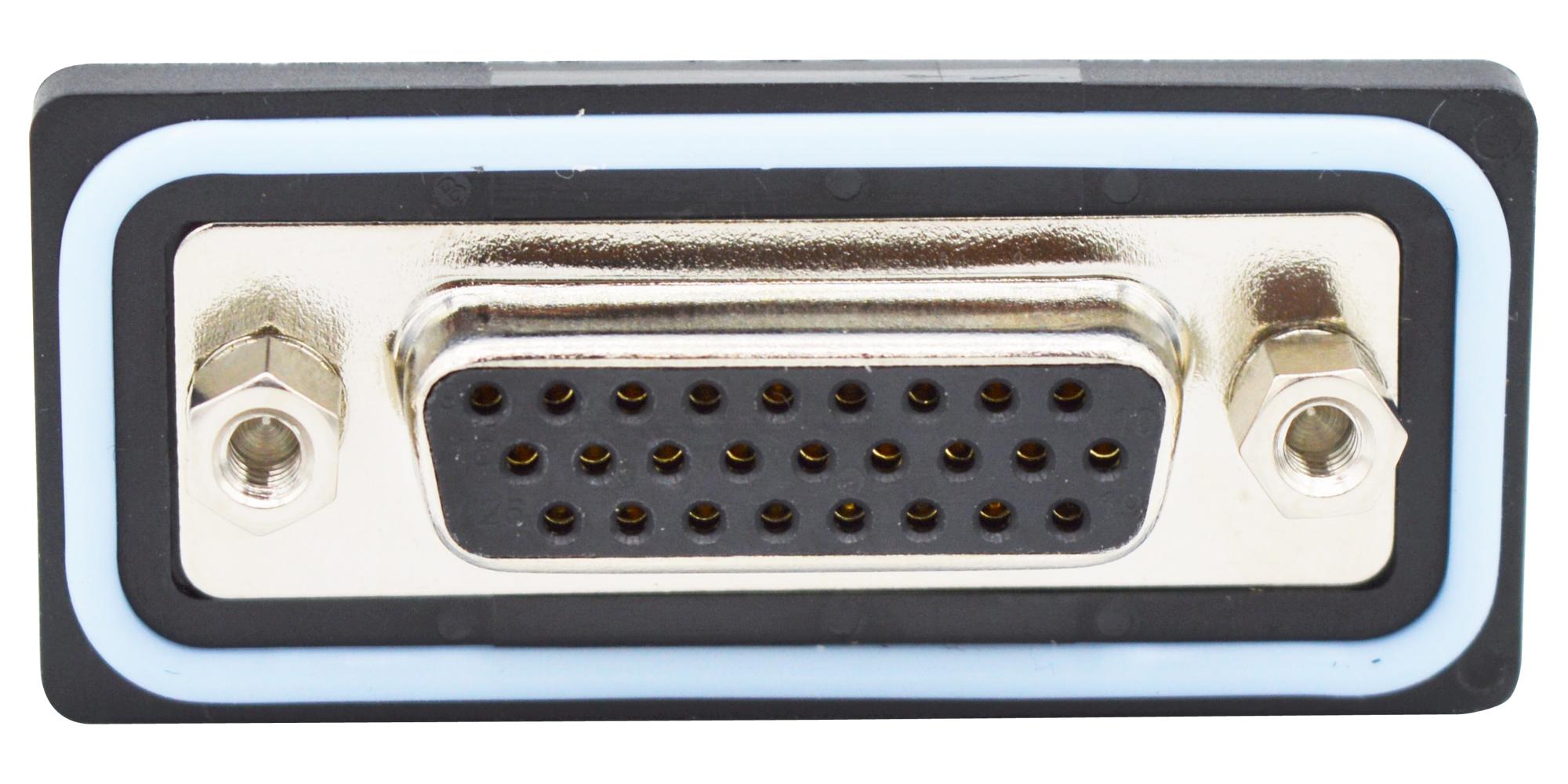 HDF-R15-213L462 HD-D SUB CONN, R/A RCPT, DE, 15POS NORCOMP