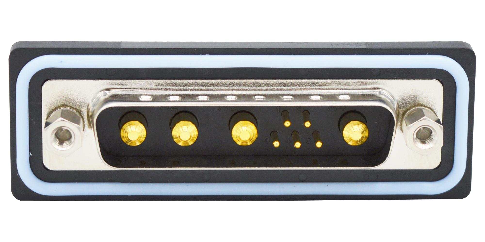 CDFV9W4113L212 COMBO D-SUB CONN, PLUG, DB-9W4, SOLDER NORCOMP