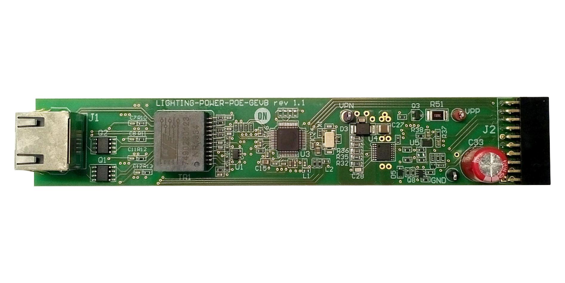 LIGHTING-POWER-POE-GEVB EVAL BOARD, POWER OVER ETHERNET ONSEMI
