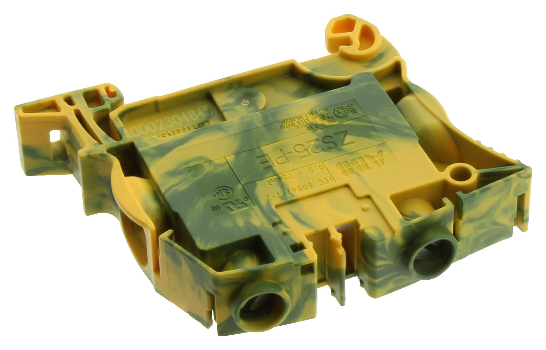 1SNK512150R0000 TERMINAL BLOCK, DINRAIL, 2POS, 3AWG ENTRELEC - TE CONNECTIVITY