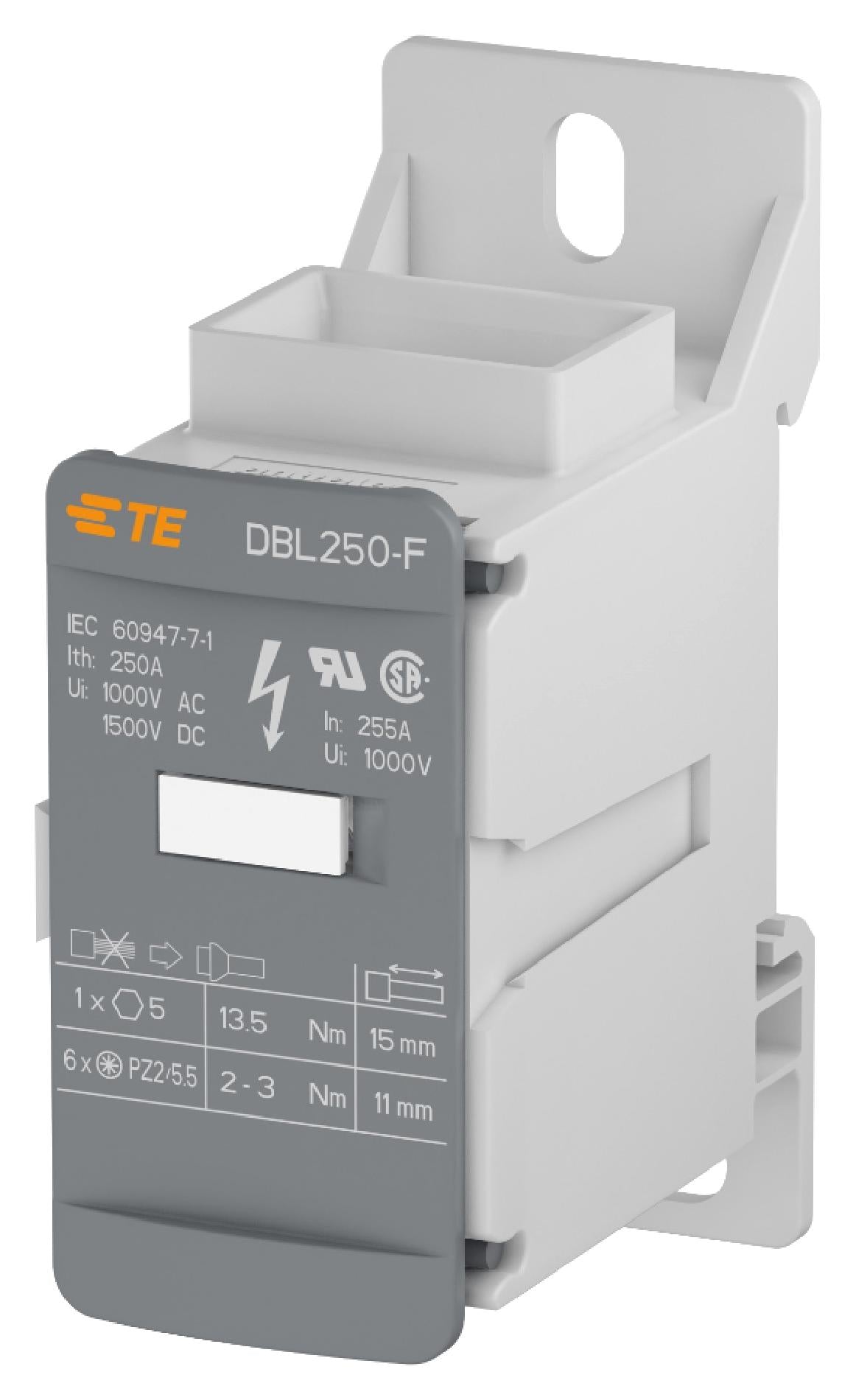 1SNL325060R0000 POWER DISTRIBUTION TB, 1POLE, FLAT ENTRY ENTRELEC - TE CONNECTIVITY