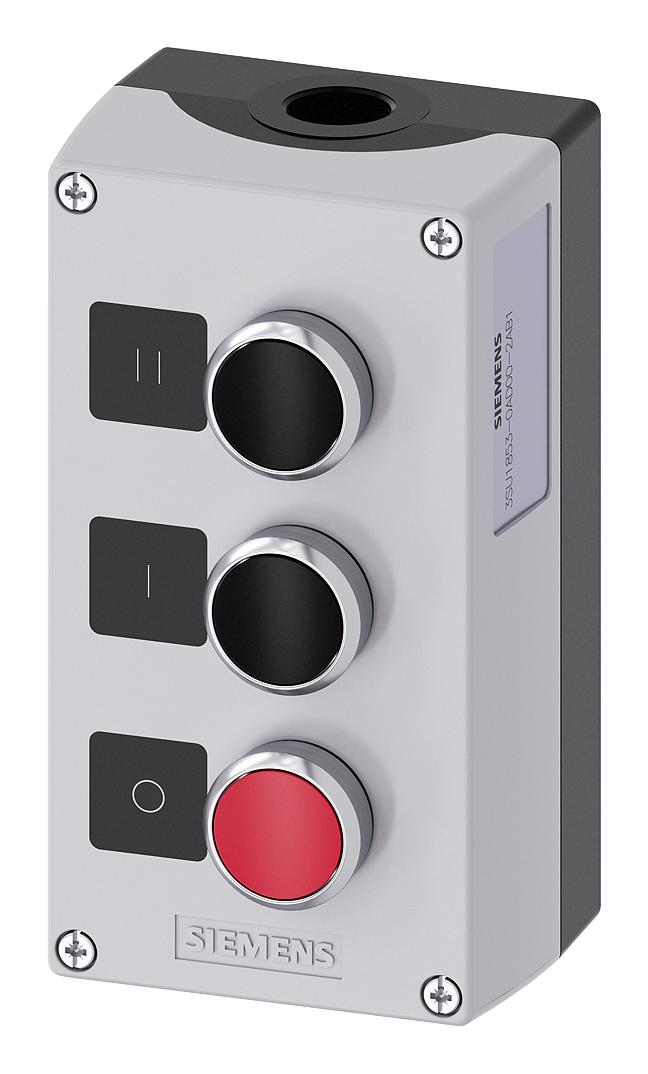 3SU1853-0AD00-2AB1 SW CONTROL STATION, SPST-NO/NO/NC, 3 POS SIEMENS