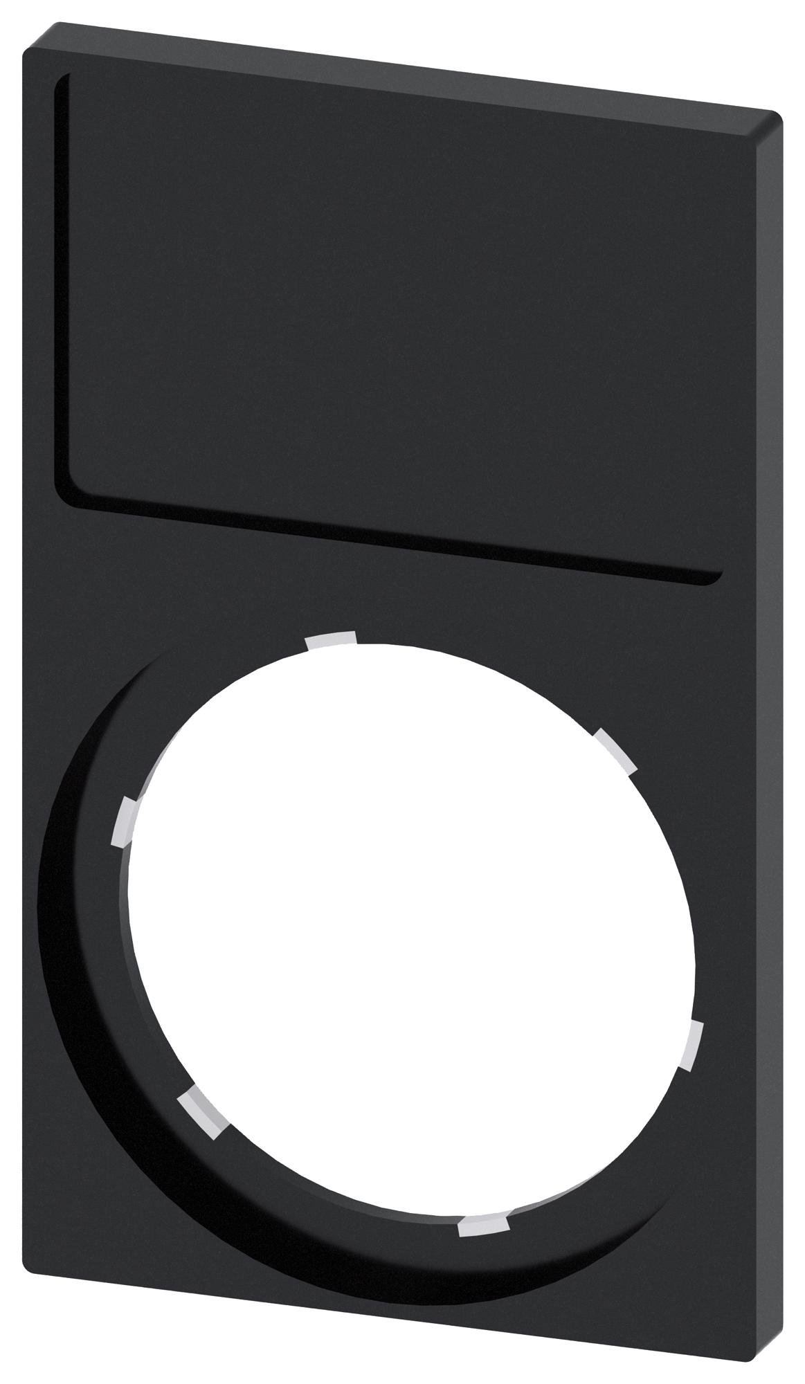 3SU1900-0AP10-0AA0 LABEL HOLDER, PB SW/INDICATOR LIGHT, BLK SIEMENS