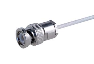 11_BNC-50-1-1/133_NE RF COAX CONN, BNC PLUG, 50 OHM, CABLE HUBER+SUHNER