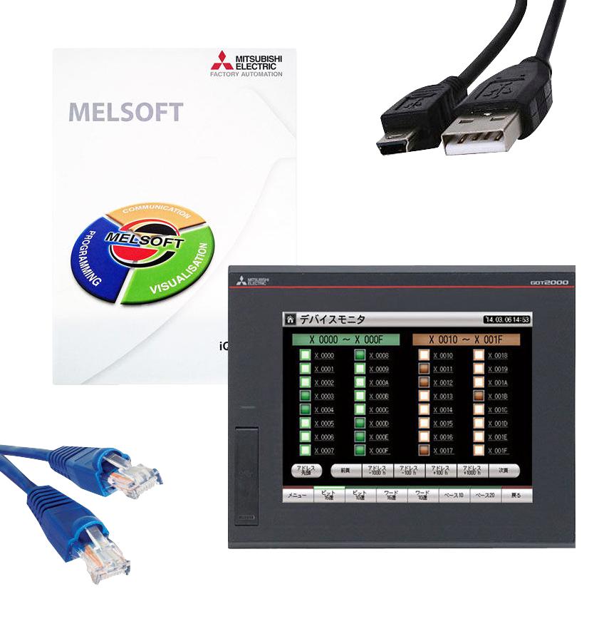 GT2508-VTBD GRAPHIC TERMINAL, 640X480P, VGA TFT LCD MITSUBISHI