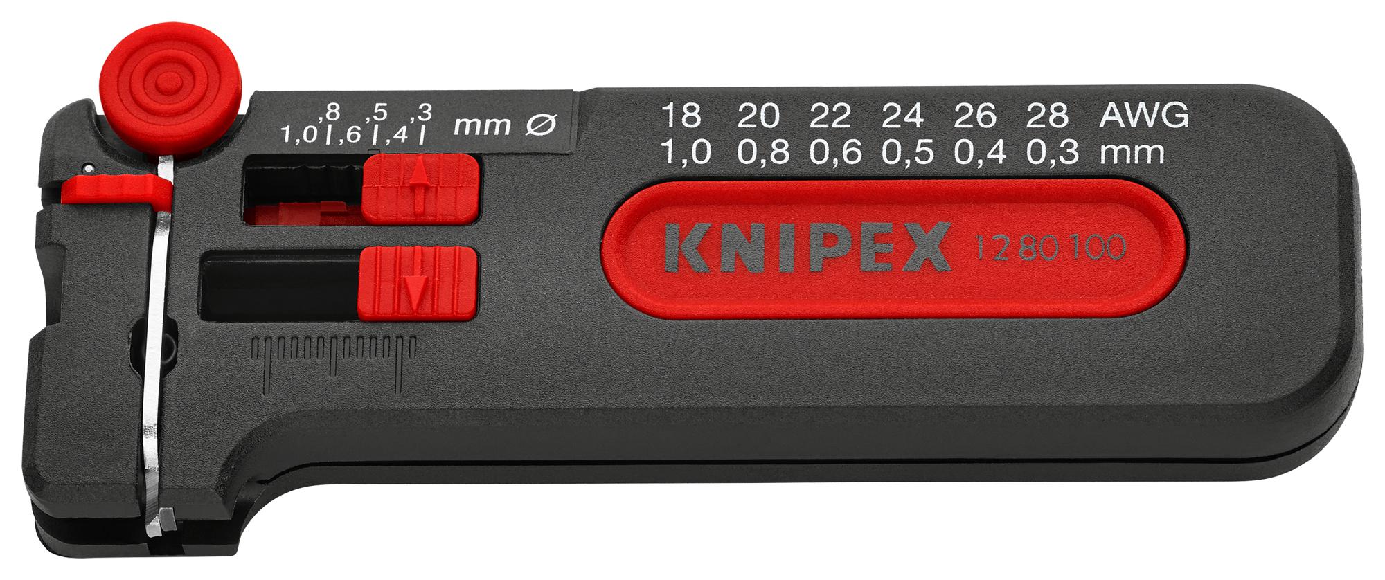 1280100SB CABLE STRIPPER, MINI KNIPEX