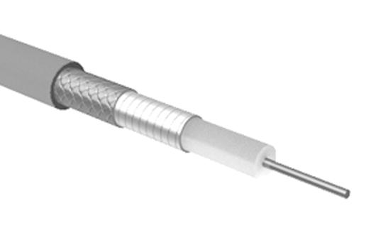 84116378 COAXIAL CABLE, 3.75MM, 50 OHM, 1M HUBER+SUHNER