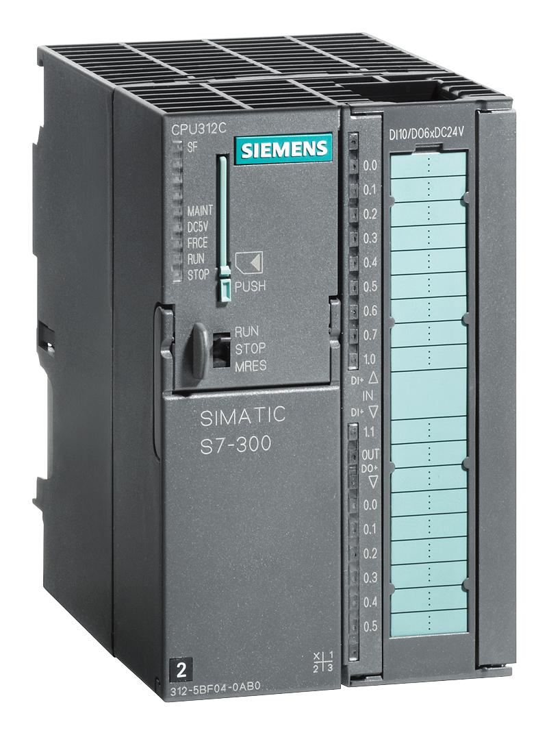6ES7312-5BF04-0AB0 PLC PROGRAMMER, 10I/P, 6O/P, 24VDC SIEMENS