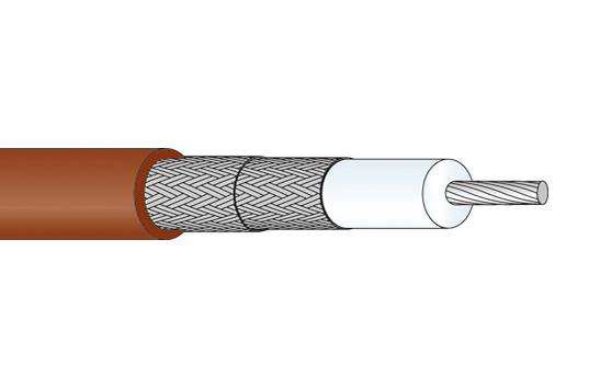 22511430 COAX CABLE WIRE, 9.9MM, 50 OHM, 1M HUBER+SUHNER