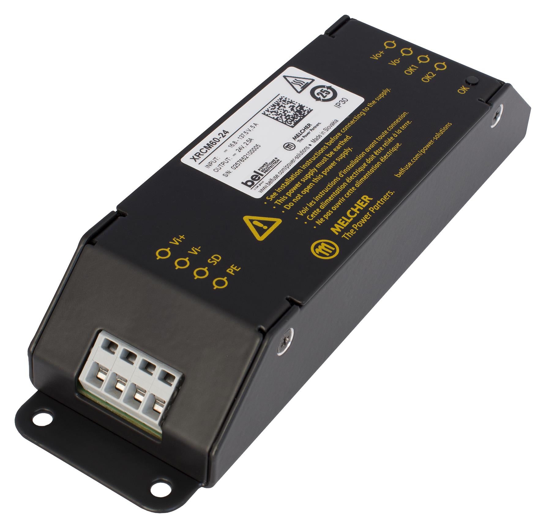 XRCM60-12 DC-DC CONVERTER, 12V, 5A BEL POWER SOLUTIONS