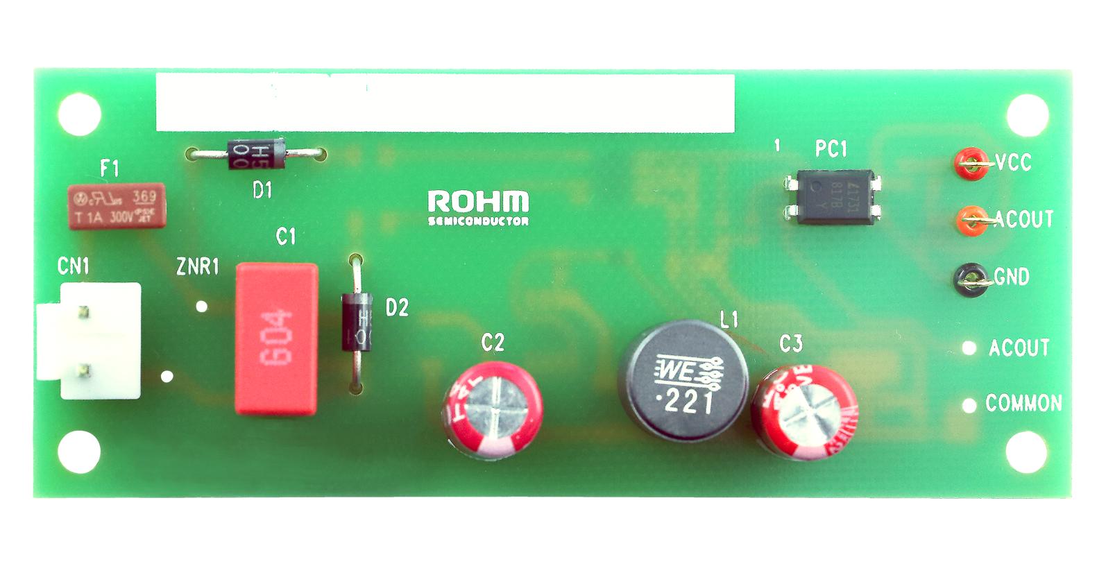 BM1Z002FJ-EVK-002 EVAL BOARD, AC VOLT ZERO CROSS DETECTION ROHM