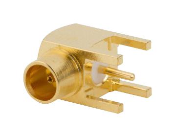 252129 RF COAX CONN, R/A, MCX JACK, 50 OHM, PCB AMPHENOL RF