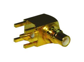 152123 RF COAX CONN, SMC R/A JACK, 50 OHM, PCB AMPHENOL RF