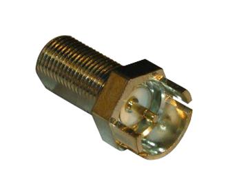 222181 RF COAX CONN, F JACK, 75 OHM, PCB AMPHENOL RF